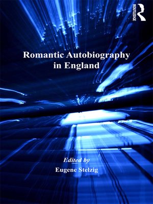 cover image of Romantic Autobiography in England